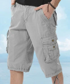 Mens Cotton Stylish Durable Cargo Shorts