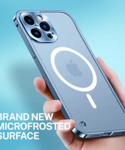 Metal Frame Magnetic Charging iPhone Case