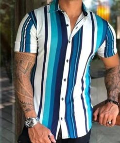 New Men's Fashion Stripes Bbr Shirt