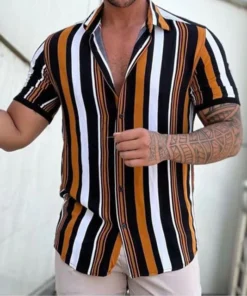New Men's Fashion Stripes Bbr Shirt