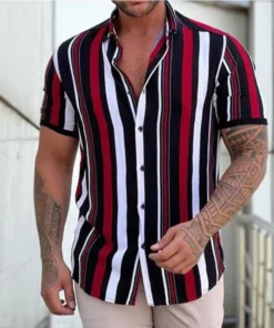 New Men's Fashion Stripes Bbr Shirt