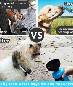 Foldable Cap Outdoor Dog Water Bottle