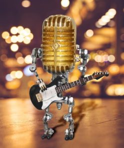 Vintage Microphone Robot Desk Lamp