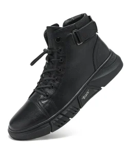 Italian High-top Lace Up Martin Leather Boots