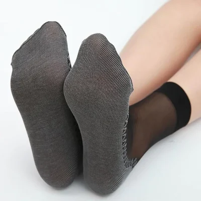 Silky Anti Slip Cotton Socks