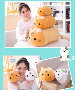 Soft Friends Plush Pillow Original Puffy Pink Squish Toy