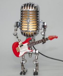Vintage Microphone Robot Desk Lamp