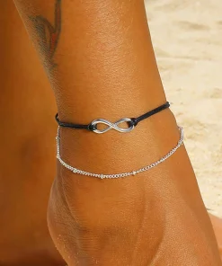 Simple Infinity Ankle Bracelet For Women