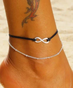 Simple Infinity Ankle Bracelet For Women
