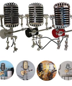 Vintage Microphone Robot Desk Lamp
