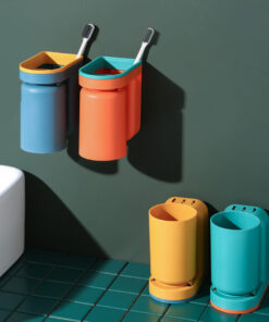 Wall-Mounted Magnetic Toothbrush Holder