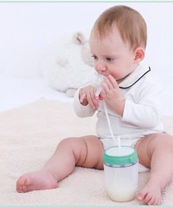 Newborn Baby Bottle with Straw