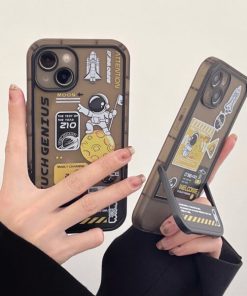 Space Astronaut Invisible Holder iPhone Case