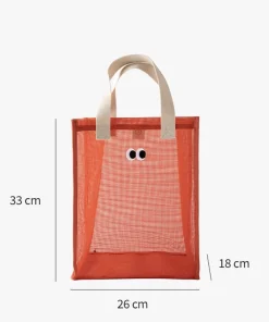 Cute Eyes Breathable Mesh Tote Bag