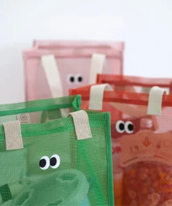 Cute Eyes Breathable Mesh Tote Bag