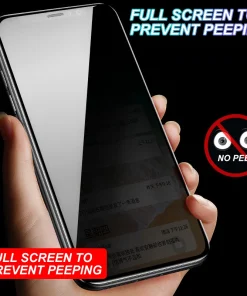 Anti Spy Screen Protector With Auto Alignment Kit For iPhone