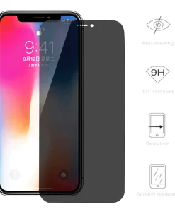 Anti Spy Screen Protector With Auto Alignment Kit For iPhone