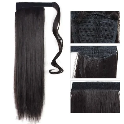 Long Straight Ponytail Hair Extension Wig