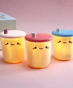 Boba Light Bulb Cup for Kids Room & Home Decoration
