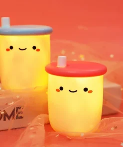 Boba Light Bulb Cup for Kids Room & Home Decoration
