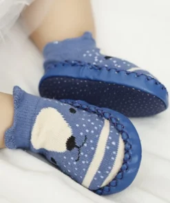 Lovable Soft Leather Sole Baby Shoes Socks For Infants & Toddlers
