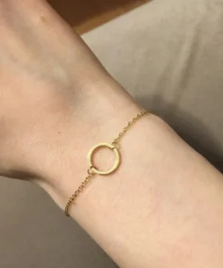 Adjustable Vintage Open Circle Bracelet