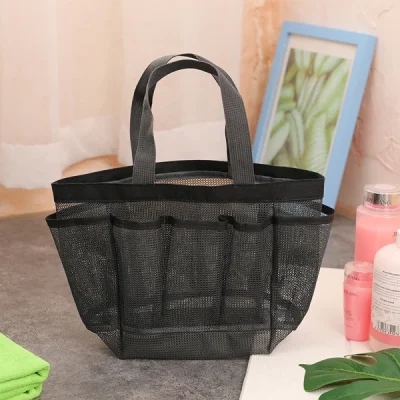 Mesh Beach Bag For Snacks, Drinks, And Toiletries