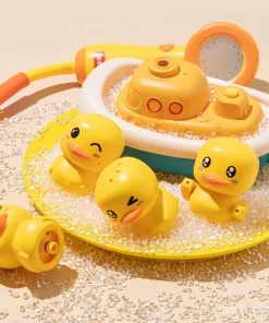 Electric Duck Boat Spray Bath Toy