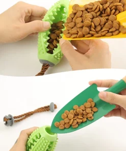 Double-Sided Rubber Blade Dog Teeth Brush