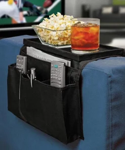Sofa Armrest Tray With Organizer