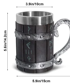 Nordic Rune Beer Tankard