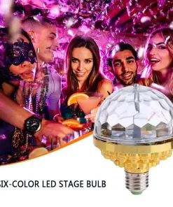 LED Disco Ball Colorful Rotating Bulb