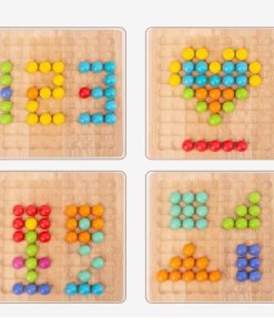 Wooden Board Bead Game