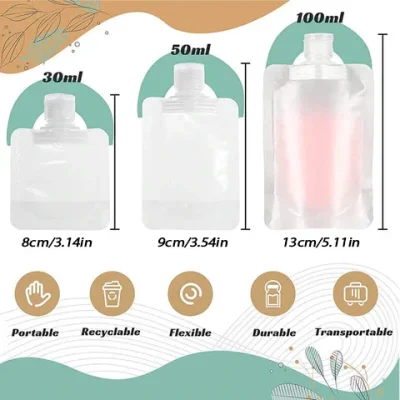 Portable Travel Fluid Makeup Packing Bag