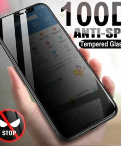 Anti Spy Screen Protector With Auto Alignment Kit For iPhone