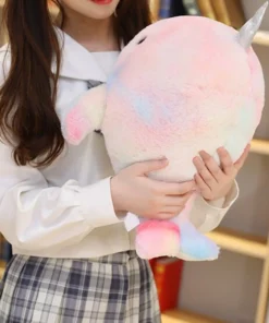 Cute Rainbow Narwhals Plush
