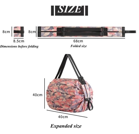 Foldable Travel One-shoulder Portable Shopping Bag