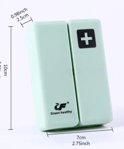 Daily Pill Organizer, 7 Compartments Portable Pill Case Travel Pill Organizer