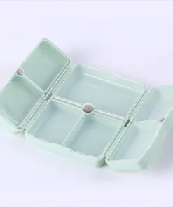 Daily Pill Organizer, 7 Compartments Portable Pill Case Travel Pill Organizer
