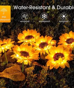 Outdoor Solar Garden Sunflower Lights