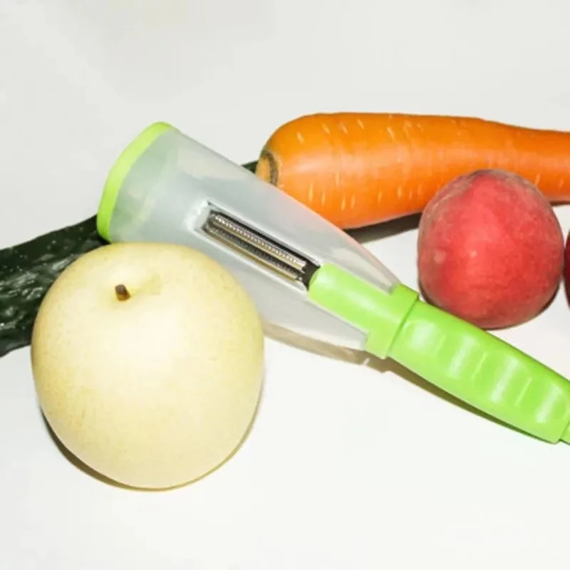 Stainless Steel Peeler With Storage Head
