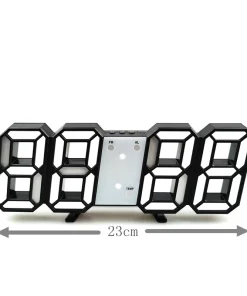 3D Modern Digital Led Wall Clock