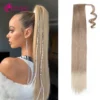 Long Straight Ponytail Hair Extension Wig