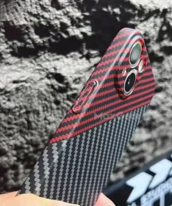 Carbon Fiber Texture Magnetic Wireless Charging iPhone Case