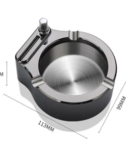 Metal Ashtray Ten Thousand Match Lighter