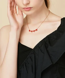 I Love You Roses Bloom Necklace in 100 Languages Gift Set