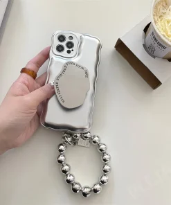 Matte Silver Ball Bracelet Air Cushion Case for iPhone
