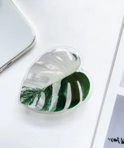 Cute Green Leaves Smartphone Holder