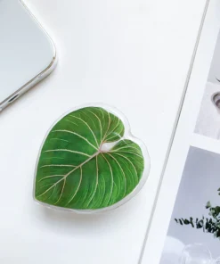 Cute Green Leaves Smartphone Holder