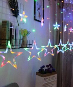 LED Star Curtain String Lights